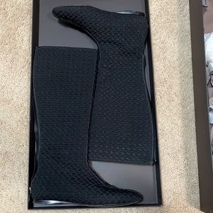 Bottega Veneta flat boot with full back zipper